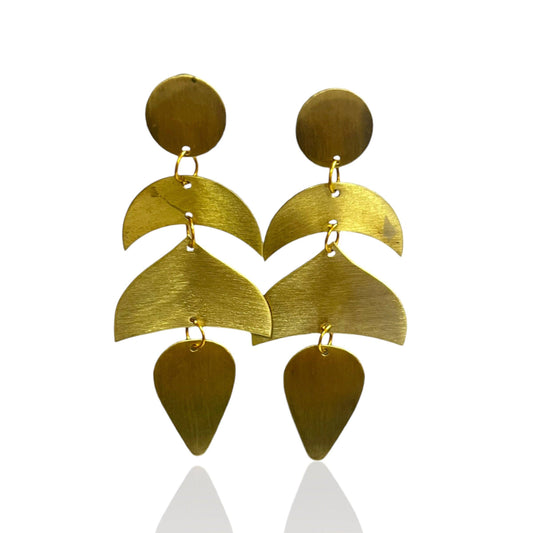 Sage Leaf Drops Earrings
