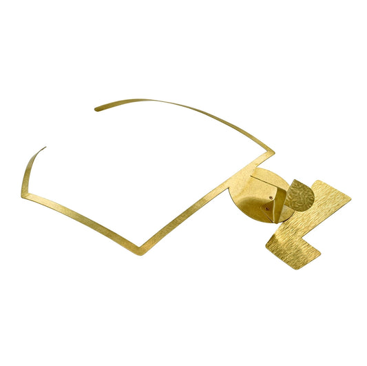 Abstract Interchangeable Gold-Tone Necklace