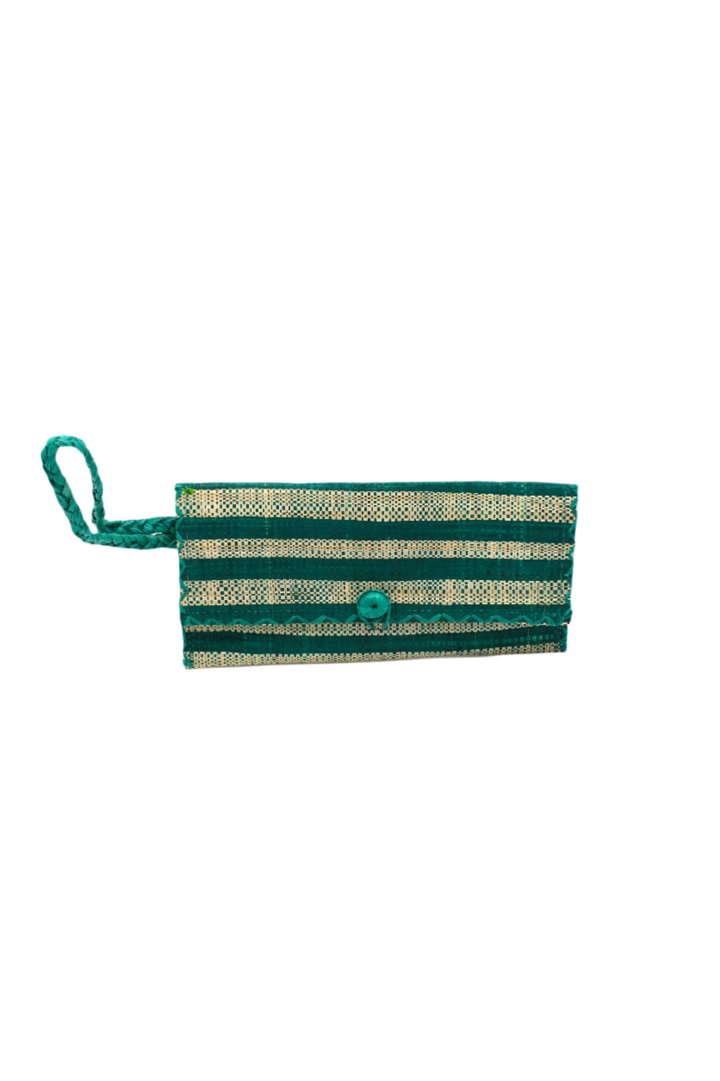 Straw Envelope Clutch Wristlet Bag