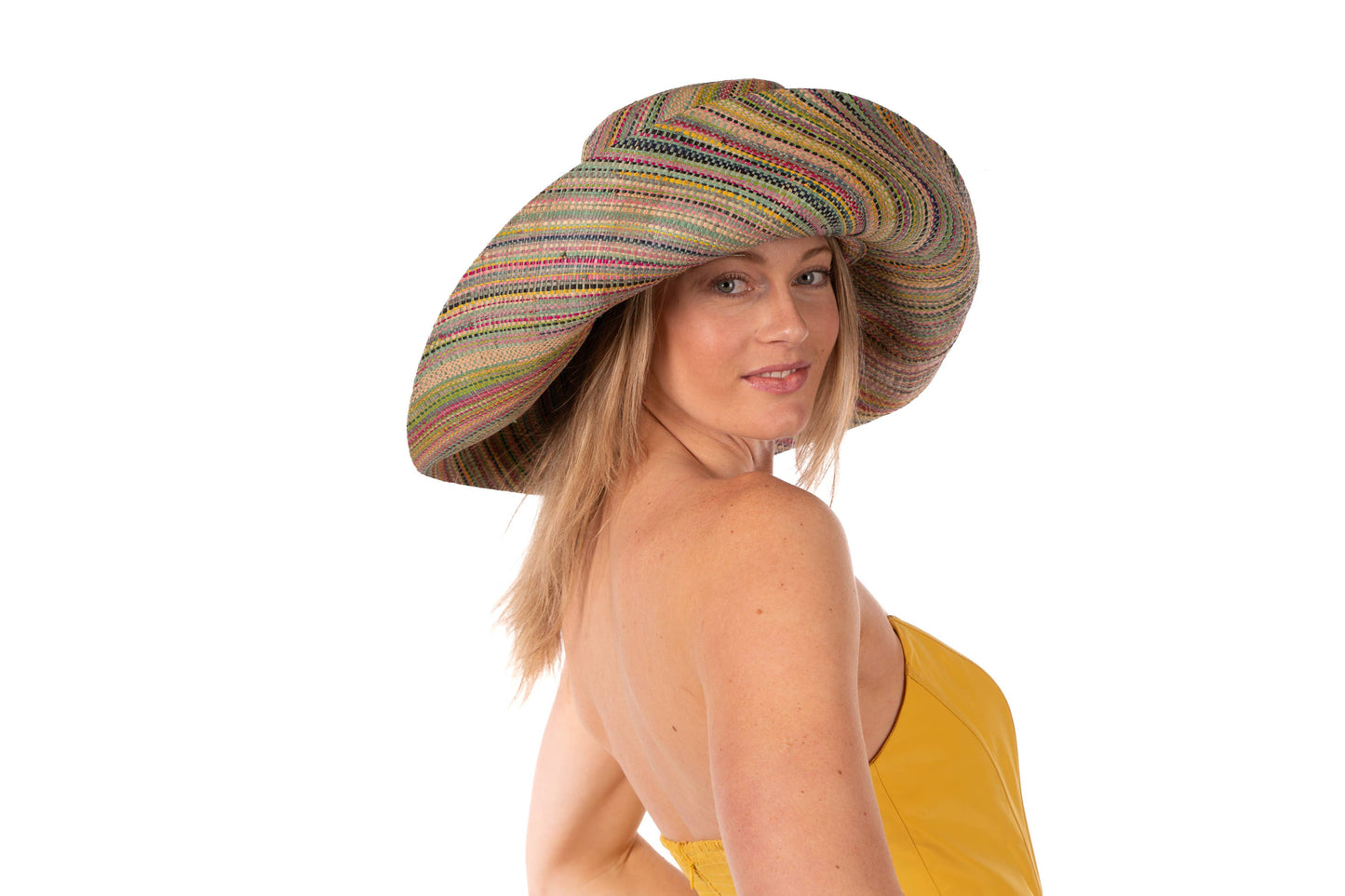 Wide Brim Packable Straw Sun Hats