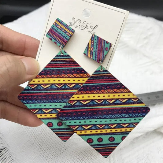 Boho Triangular Earrings