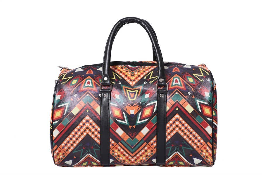Ladies Printed Designed Carry On Hand Bag