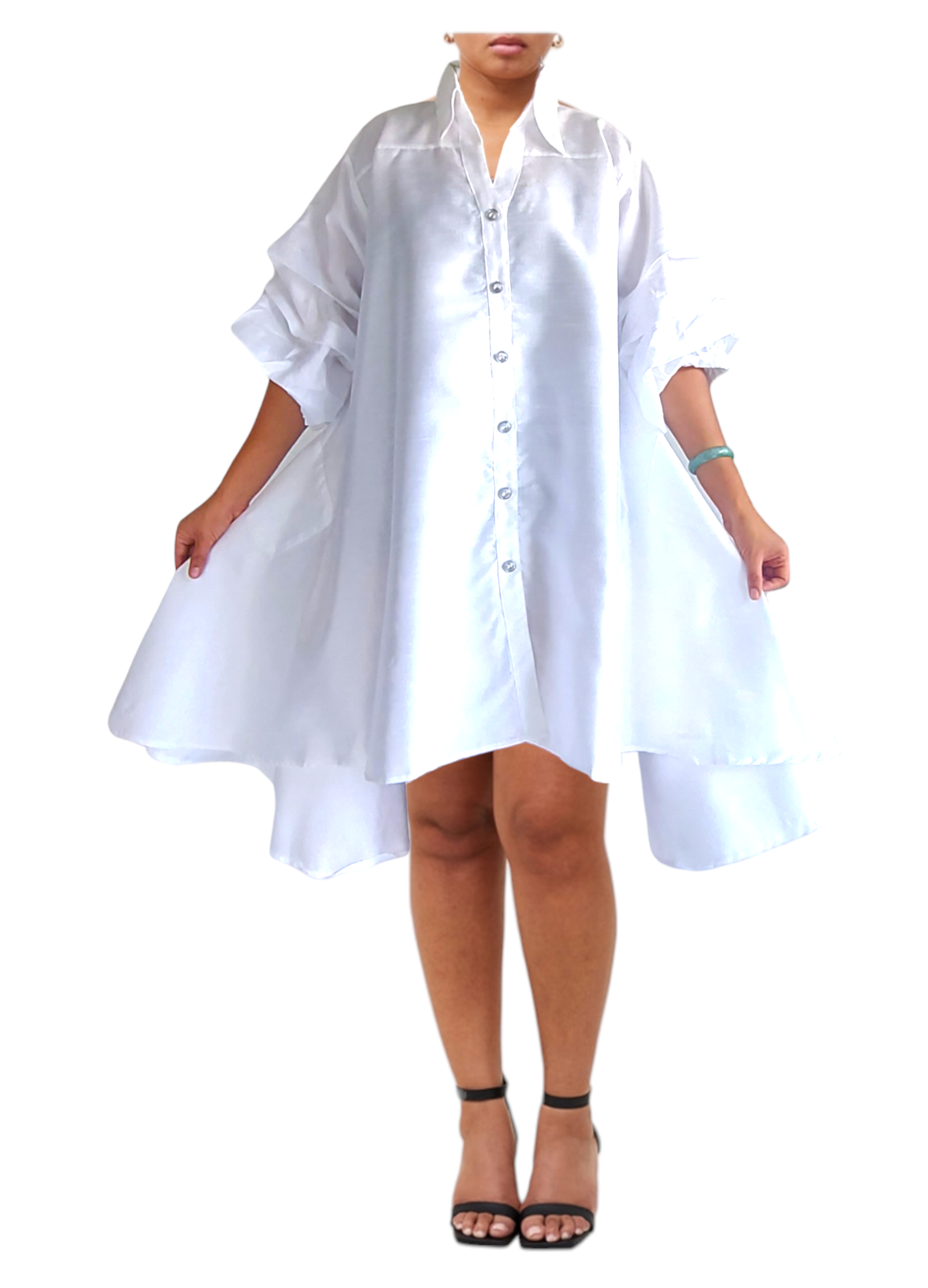 Swing Dress-White