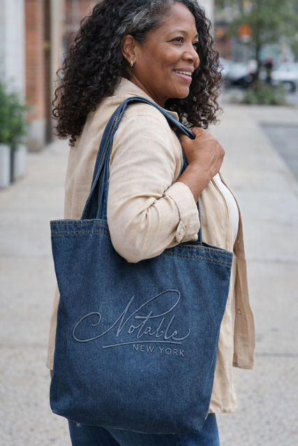Notable Denim Tote bags