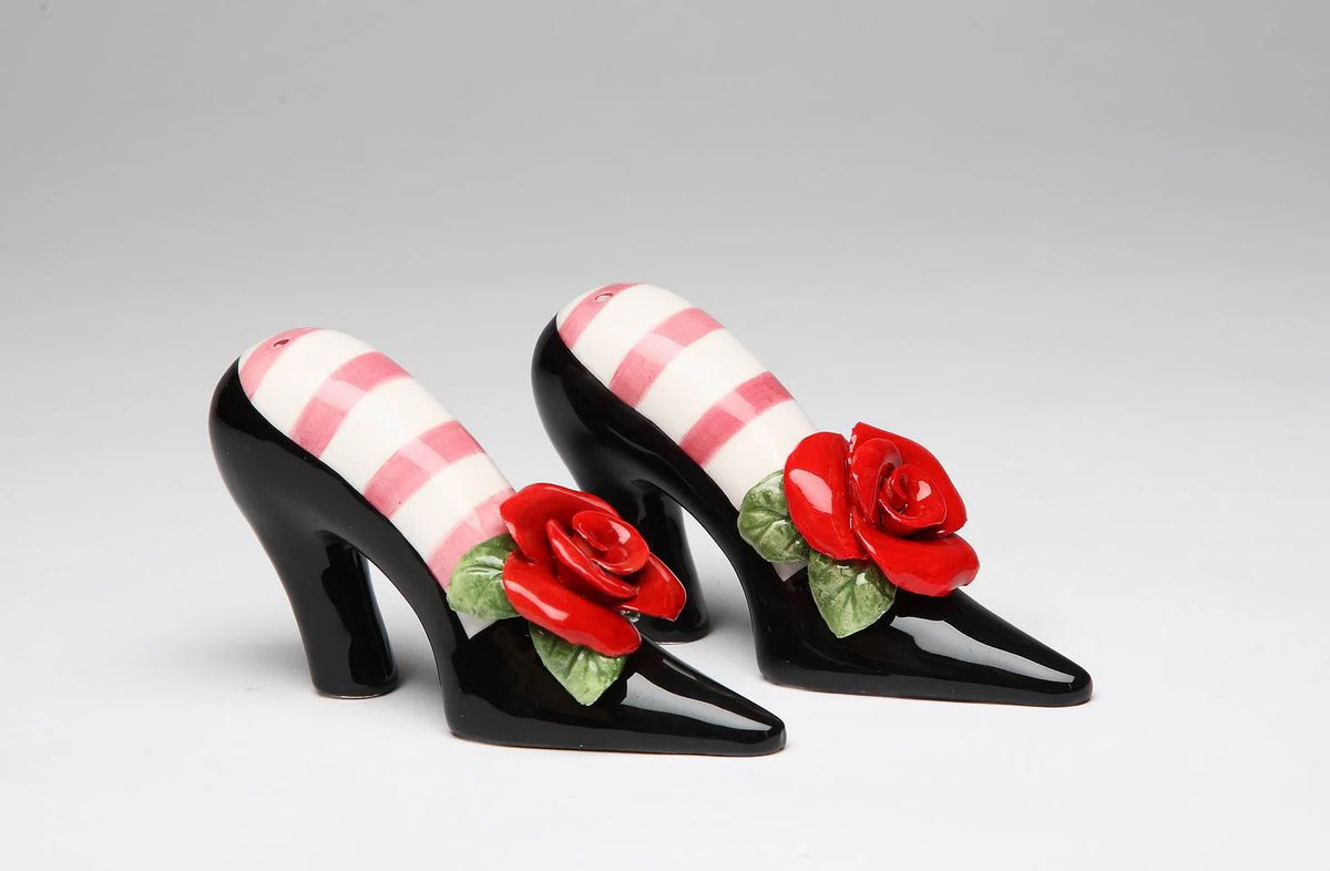 High Heeled Rose Salt & Pepper Shakers