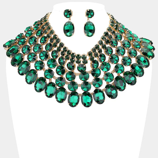 Starlight Elegance Statement Necklace Set