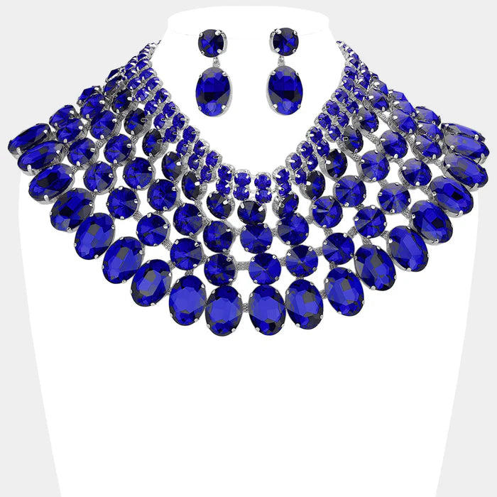 Starlight Elegance Statement Necklace Set