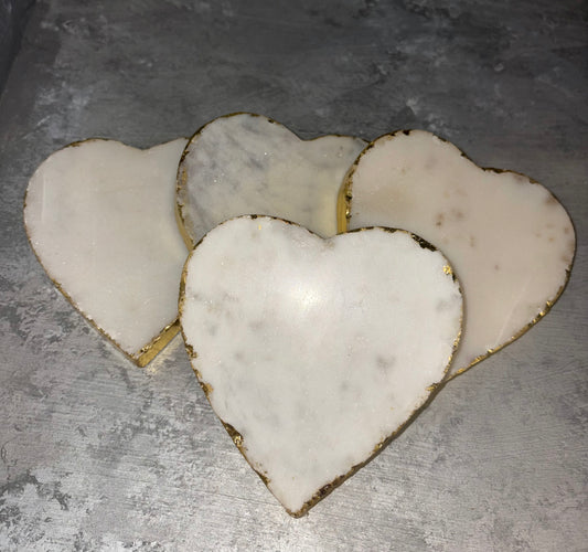 Marble Heart Coasters