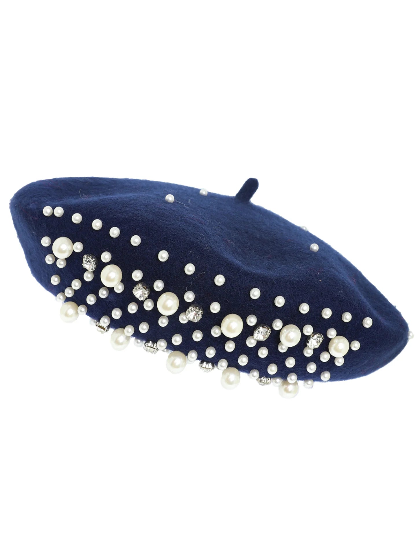 Pearl Accent Classic Beret