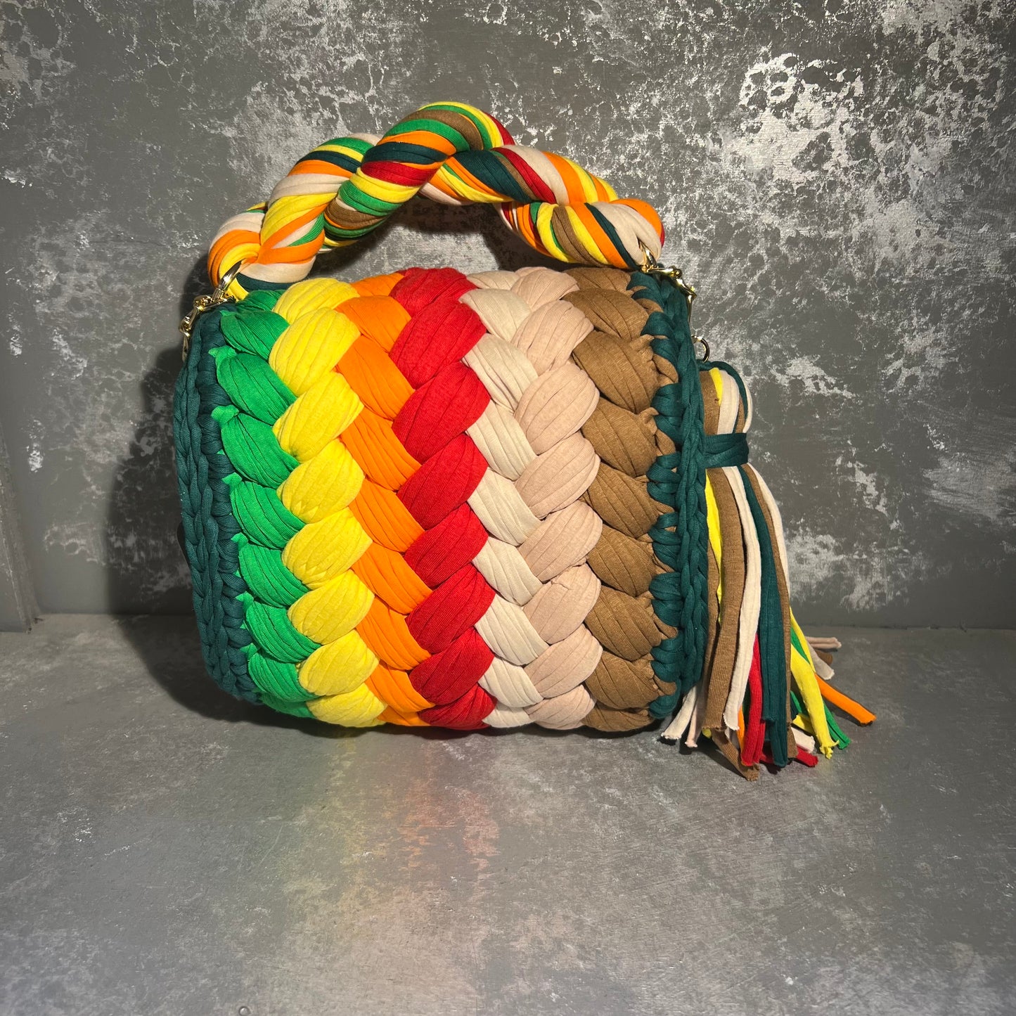 Island Multi Color Knit Bag