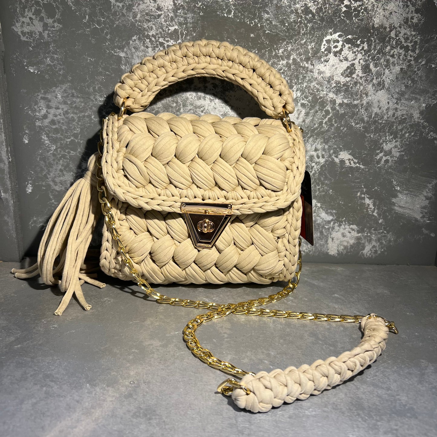 Natural Knit Bag