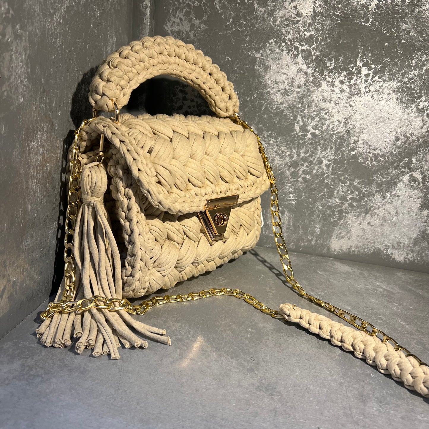 Natural Knit Bag