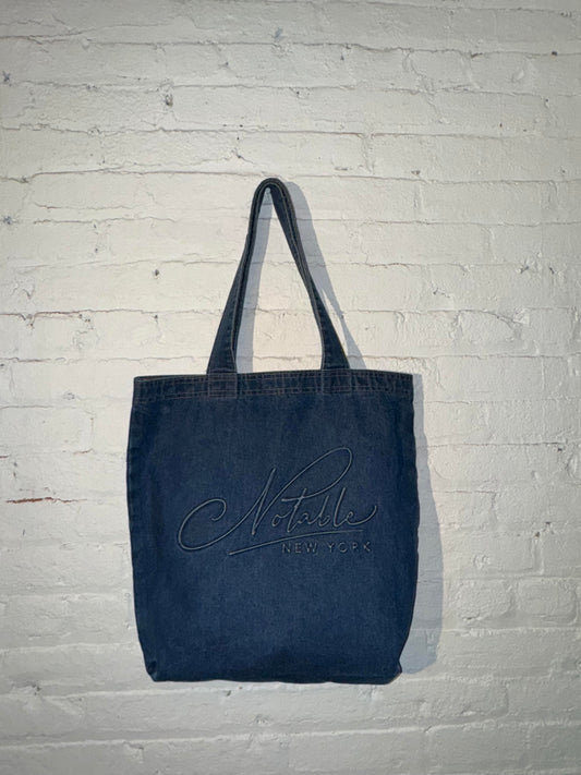 Notable Denim Tote bags