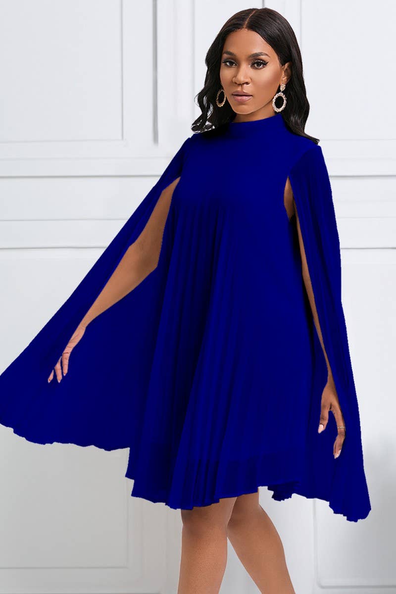 PULLOVER CAPE SHORT DRESS
