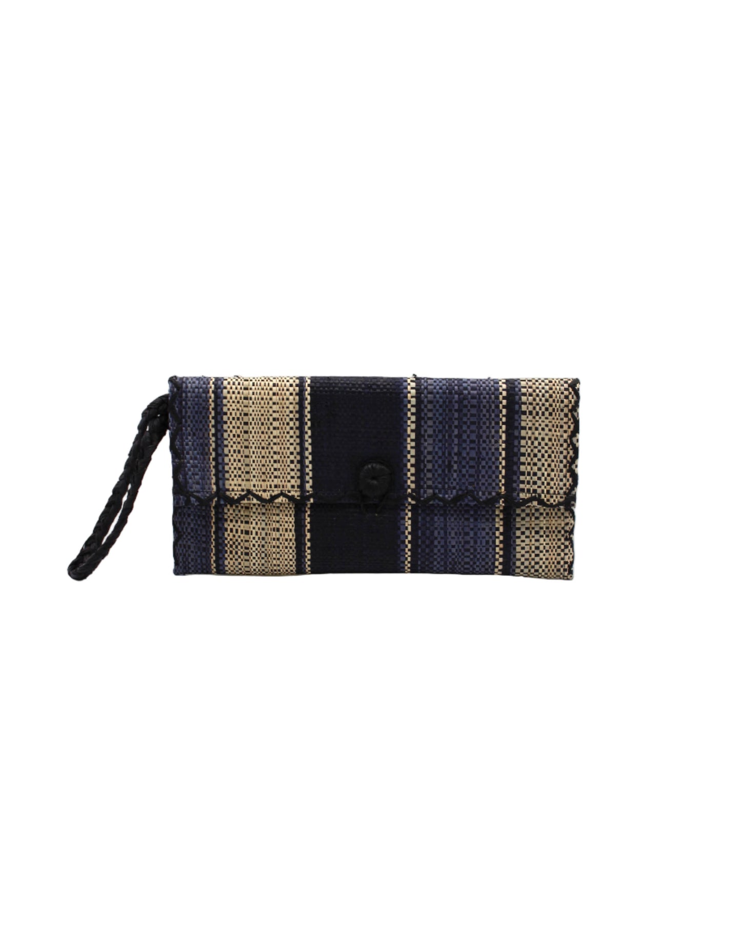Straw Envelope Clutch Wristlet Bag
