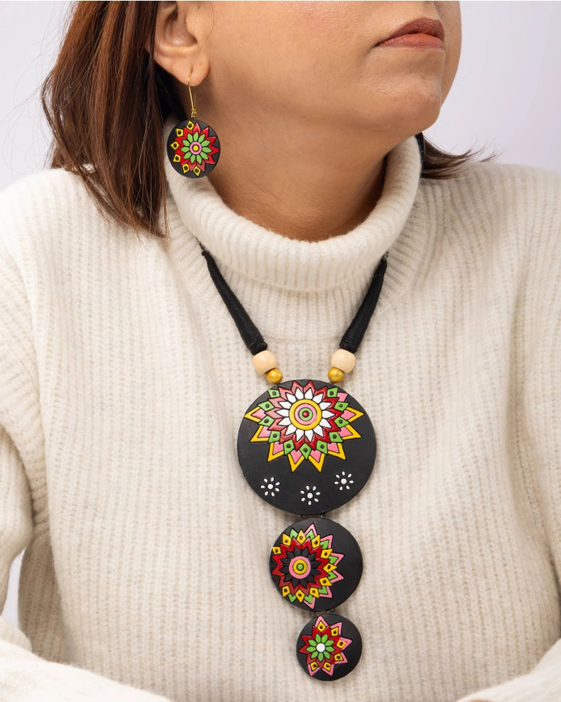 Botanical Bloom Clay Jewelry Set