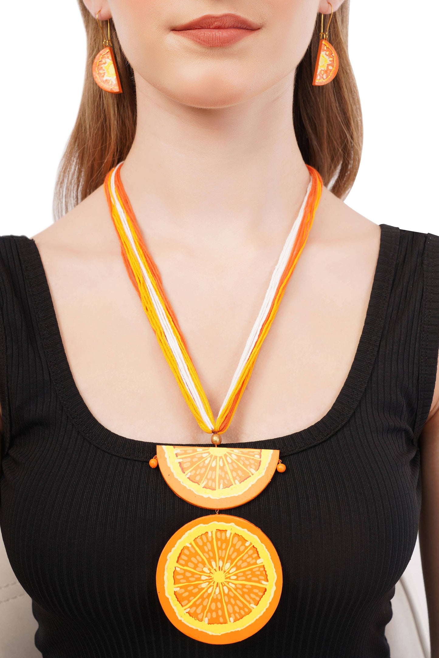 Orange Jewelry Set