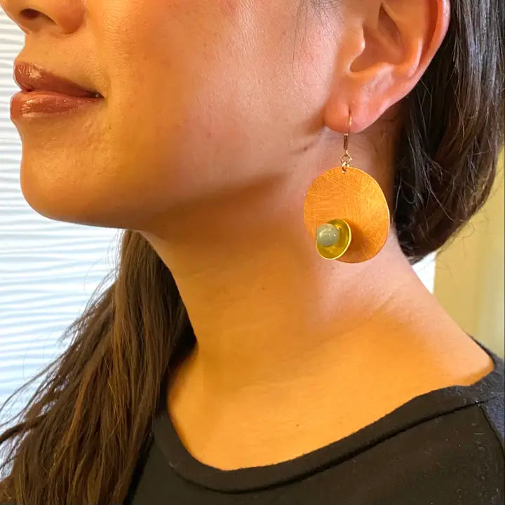 Bud Versatile Modern Round Earrings