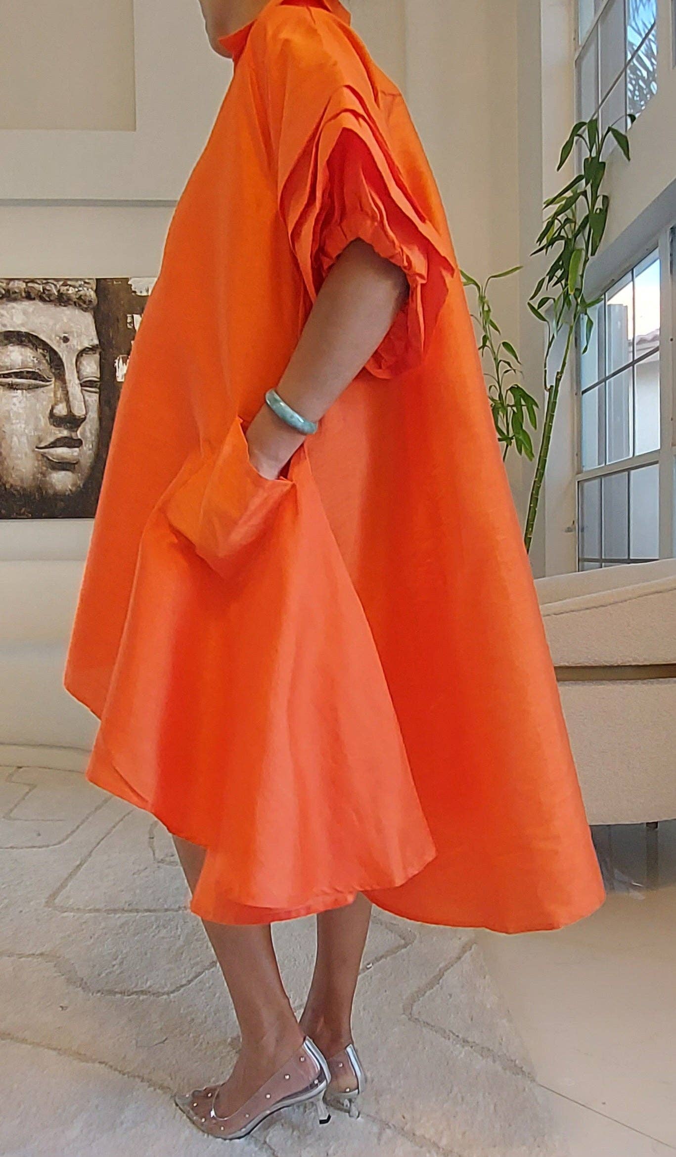 Swing Dress-Orange