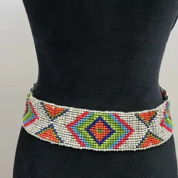 Beaded Belt w/ Wooden closure