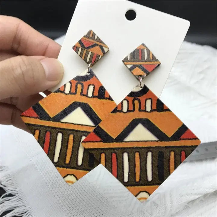 Boho Triangular Earrings