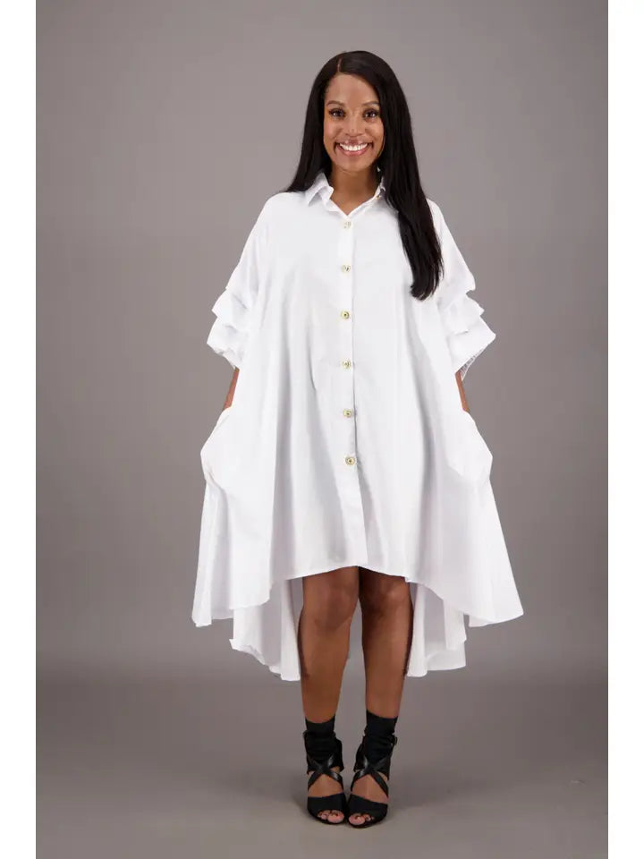 World Traveler Shirt Swing Dress