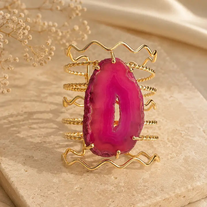 Pink Agate Bracelet
