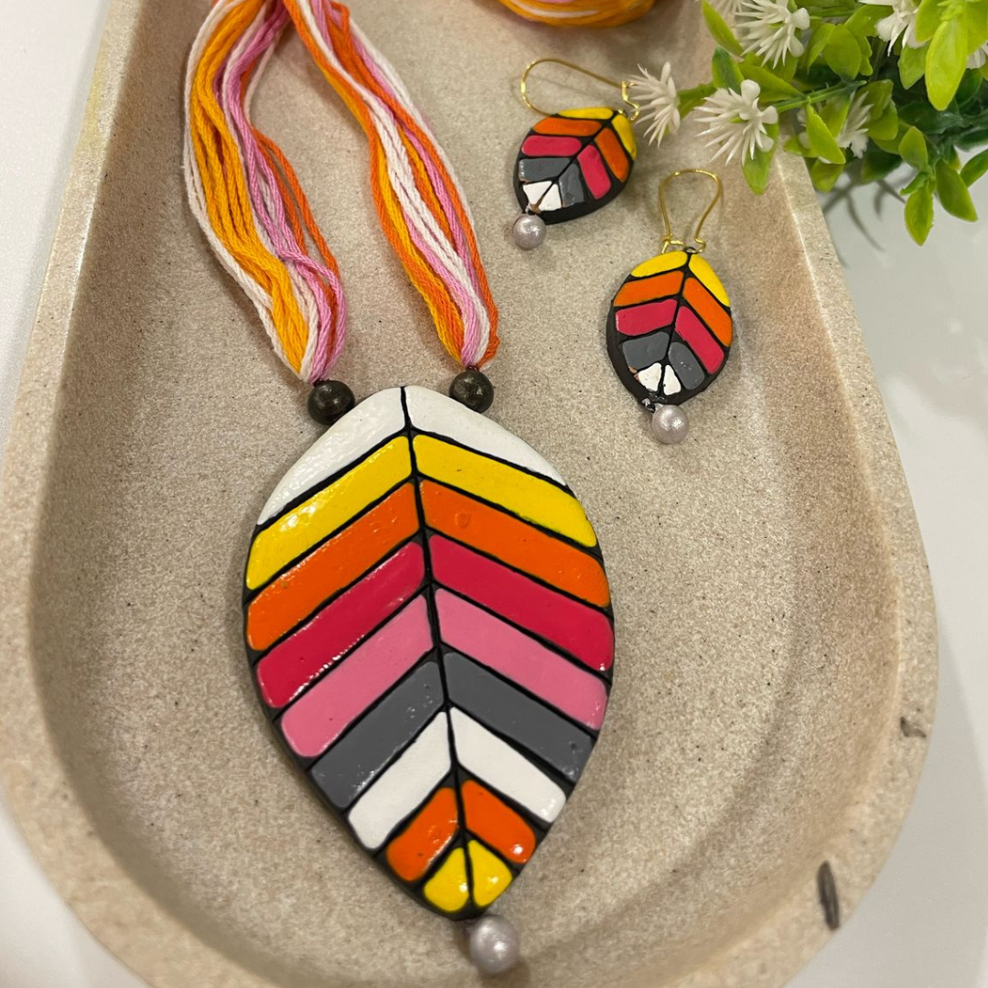 Boho Leaf Jewelry Set