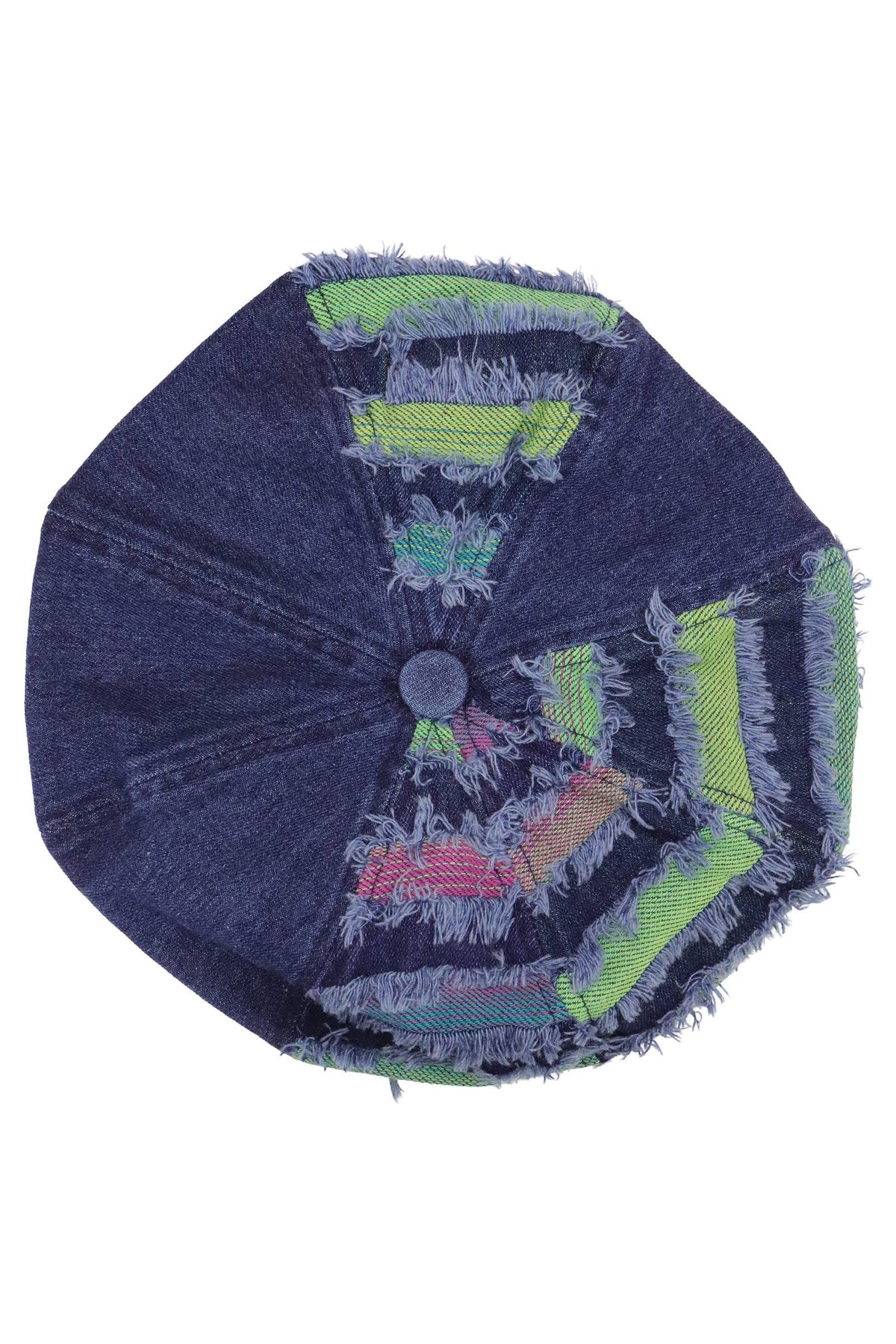 Harlem Hue Distressed Denim Beret
