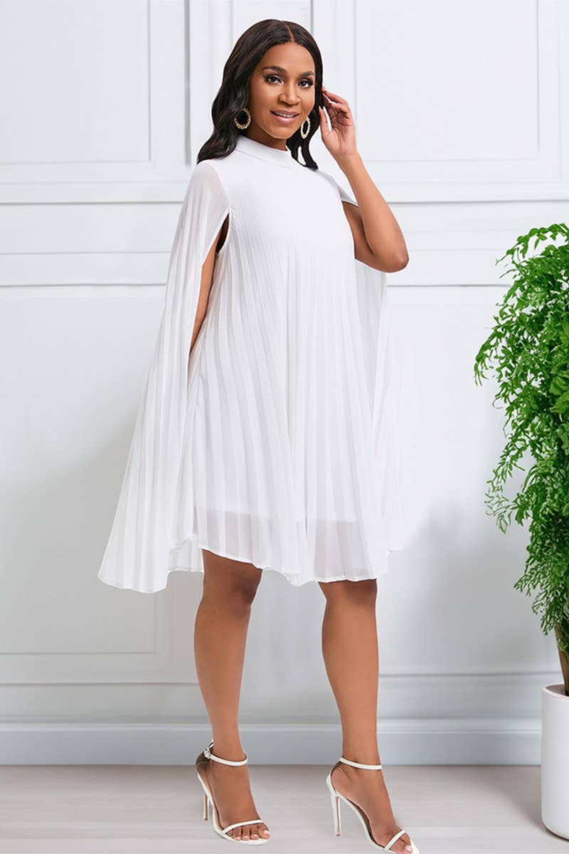 PULLOVER CAPE SHORT DRESS