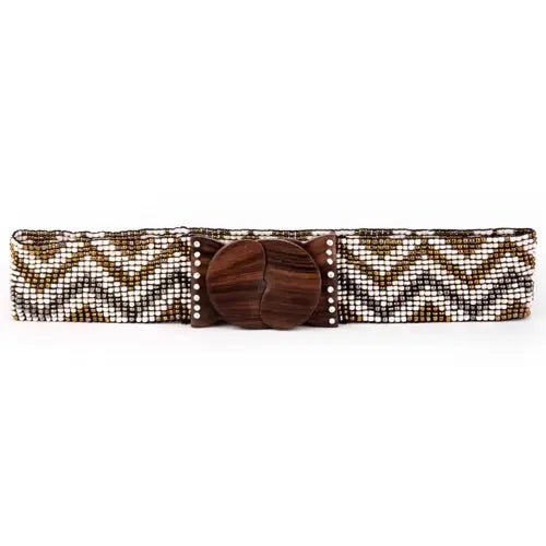 Beaded Belt w/ Wooden closure