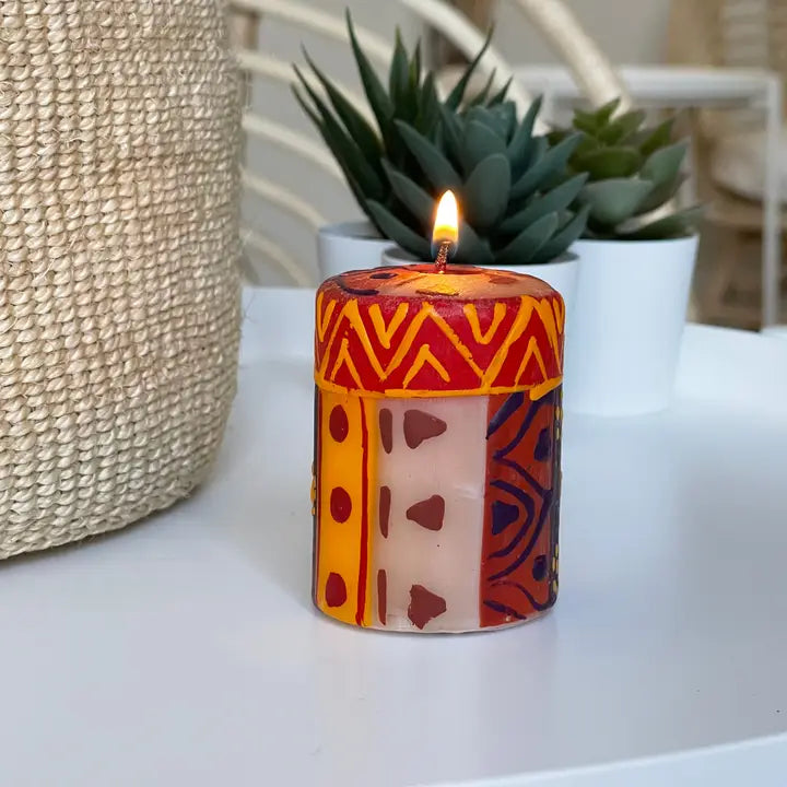 Indabuko Hand Painted Voltive Candles