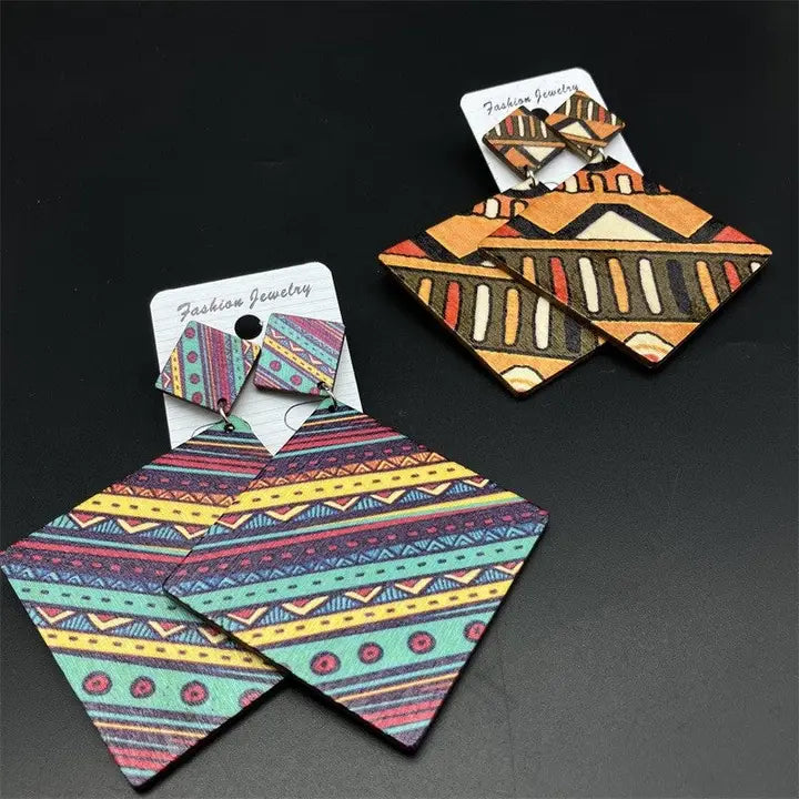 Boho Triangular Earrings