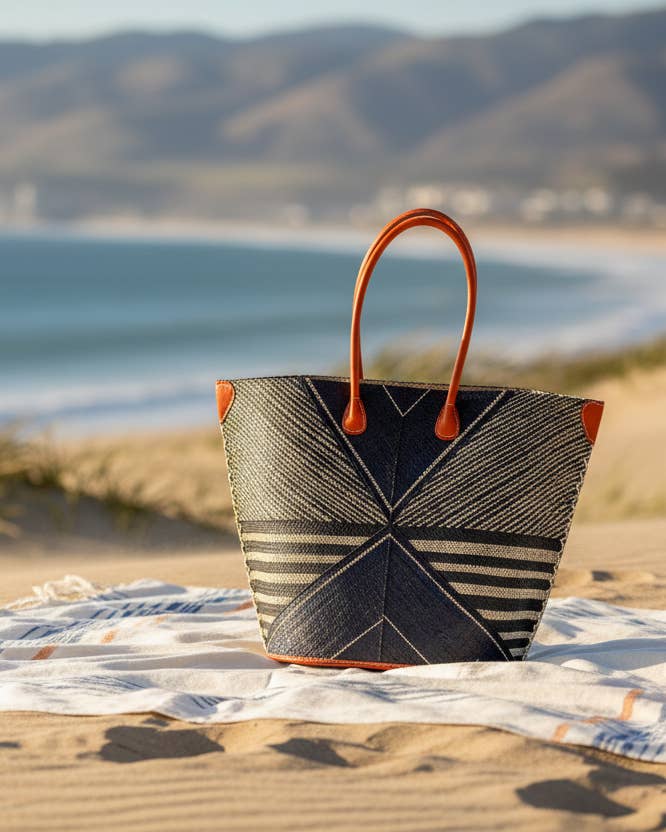 Raffia Straw Tote Bag