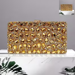 Luxe Diamond Star Clutch