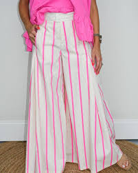 Rosé Runway Palazzo Pants