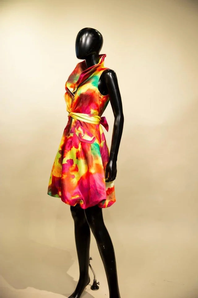 Radiant Bloom Cocktail Dress