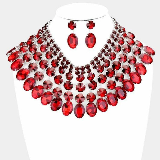 Starlight Elegance Statement Necklace Set